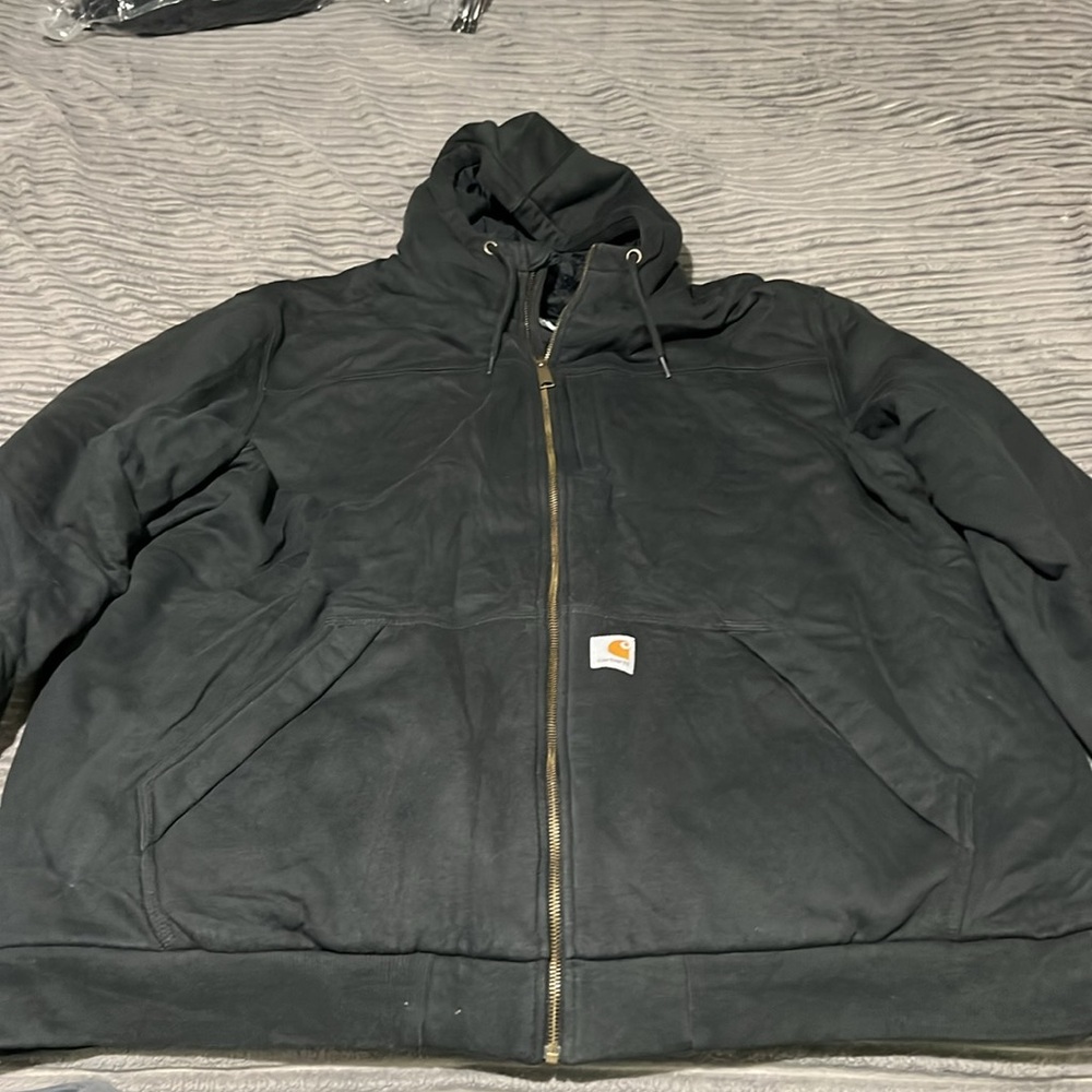 Rain Defender Loose Fit Midweight Thermal Lined Full Zip Hoodie